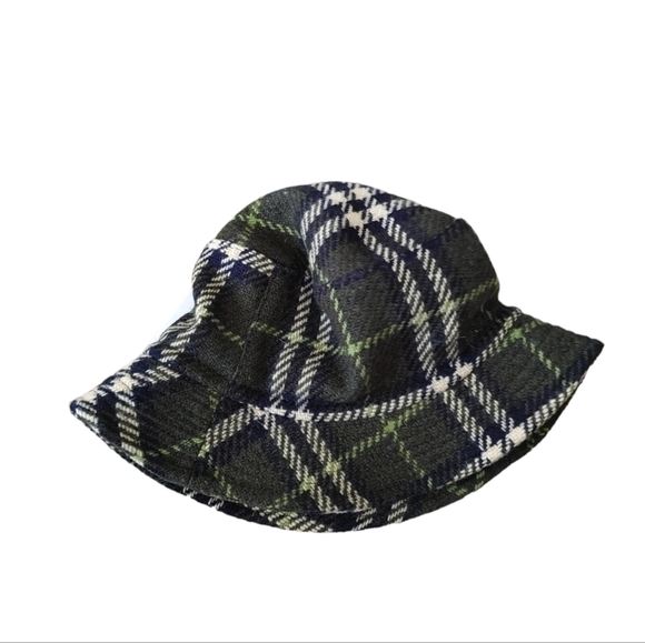 BURBERRY LONDON Check Patterned Wool Bucket Hat - Picture 8 of 10